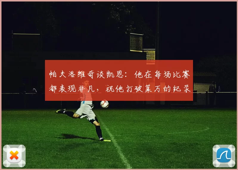 帕夫洛维奇谈凯恩：他在每场比赛都表现非凡，祝他打破莱万的纪录